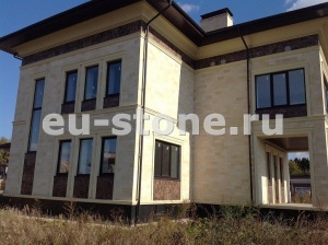 Облицовка фасада дома дагестанским камнем - технология